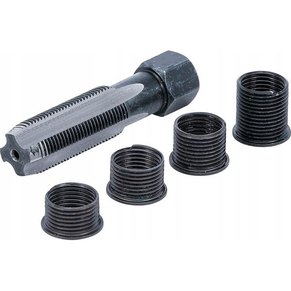 Satra | Kit Di Riparazione Per Filetti Di Candele, M12X1,25, 5 Pezzi, Set Di Riparazione Filetti, Kit Di Riparazione Filetti Di Candele, Inserto Per Filetti Di Candele-image