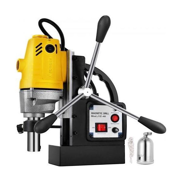 Vevor MD40 Foratrice Magnetica, Foratrice Magnetica Con Foro Da 1-1/2 Di Pollice, Profondità Massima Di Foratura 7-1/2 Di Pollice, Filettatura Magnetica Di Potenza 1100W-image