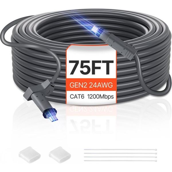 Cavo Standard Starlink Gen 2 - Prolunga Cavo Satellitare V2 - Cavo Di Prolunga Satellitare 24AWG Da 22,86 M-image