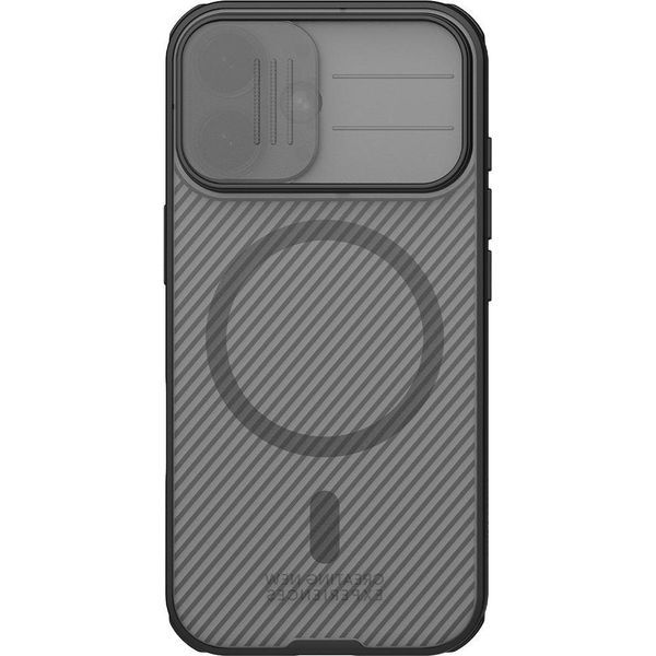 Custodia Per Iphone 17, Nillkin Camshield Pro Magnetic Con Magsafe, Nero Traslucido-image