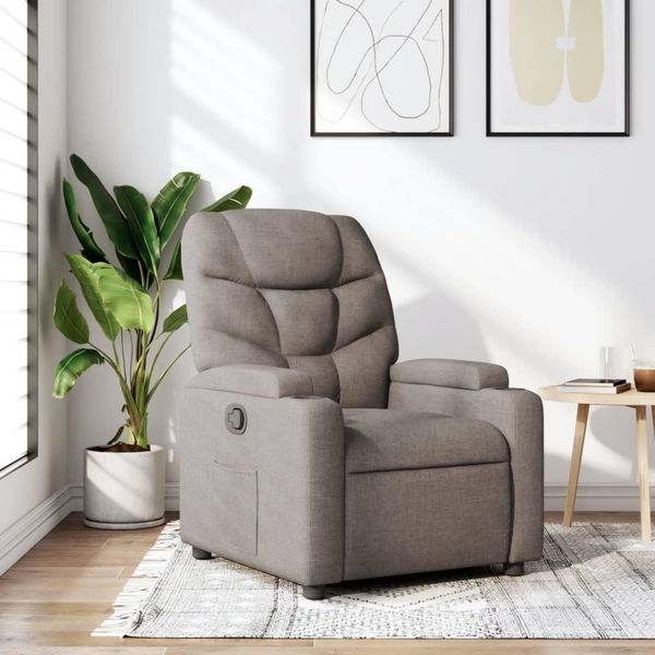 Bei Cloris Reclinabile In Tessuto Taupe - Sedia Tv E Reclinabile Nuovo8925871 1Pz-image