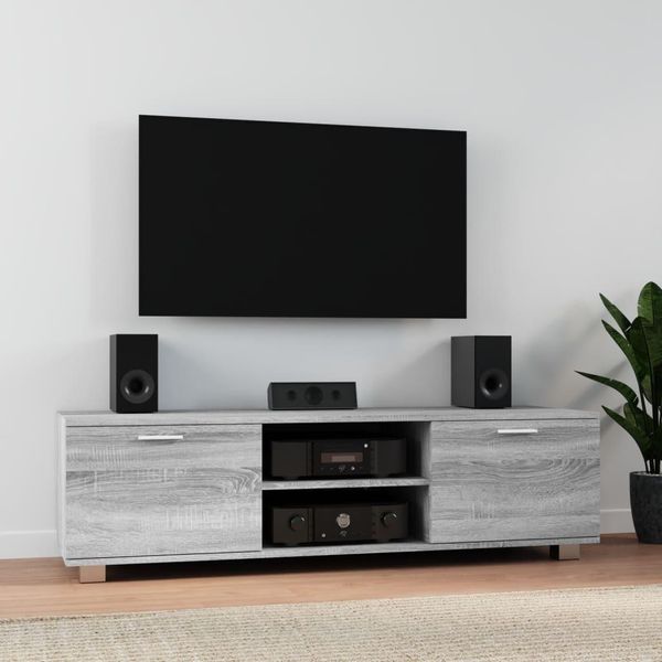 Mobile Tv Semplice Grigio Sonoma 140X40,5X35 Cm In Legno - Mobili Tv DE9942373 1Pacco-image