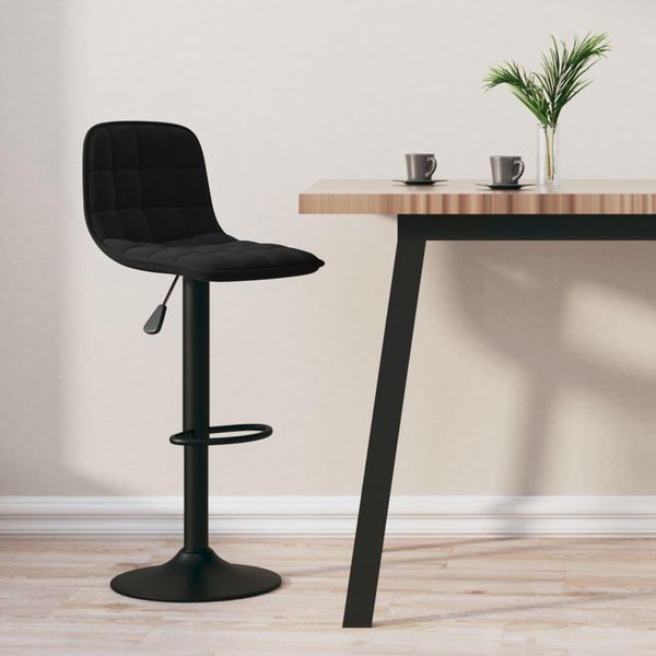 Sgabello Da Bar Design New Black Velvet - Sgabello Da Bar Furniture2025 CHY6755557 1Parcel-image
