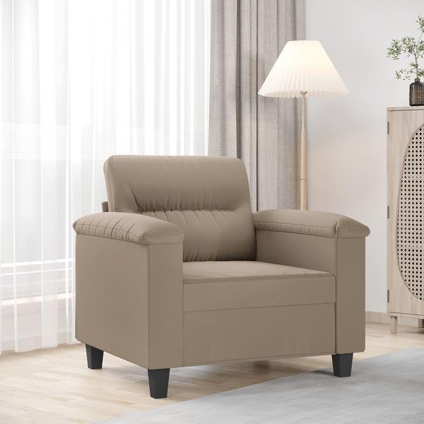 Poltrona Design Taupe 60 Cm In Tessuto Microfibra - Classic Sofas 2025 New9254998 1Parcel-image