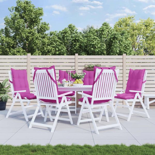Best MöBel Cuscini Per Schienale Alto 6 Pz. Tessuto Oxford Rosa - Cuscini Per Mobili Da Giardino CL2410368 1Pacco-image