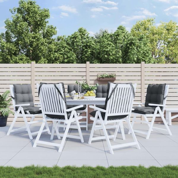 Pratici Cuscini Per Schienale Basso 6 Pz. Tessuto Oxford Antracite - Cuscini Per Mobili Da Giardino ,Arredamento Di Design 3608103 1Pacco-image