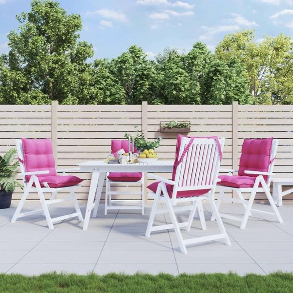 Stabli MöBel Cuscini Per Schienale Basso 4 Pz. Tessuto Oxford Rosa - Cuscini Per Mobili Da Giardino CC2014880 1Pacco-image