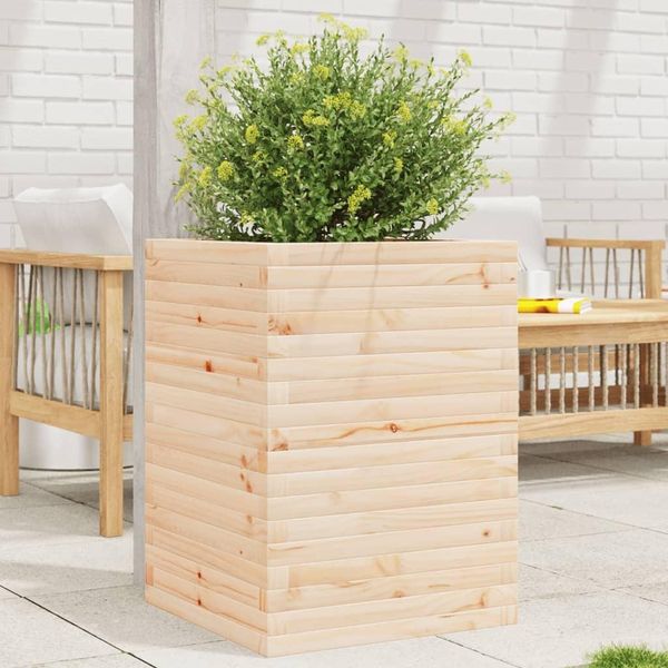 Maison Exclusive - Fioriera Da Giardino 50X50X68,5 Cm In Legno Massello Di Pino-image