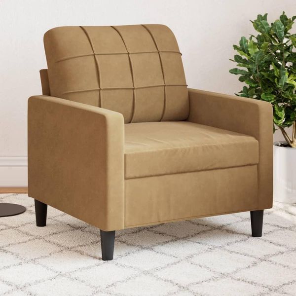 Best Furniture Poltrona Marrone 60 Cm Velluto - Divani Classici CL7004718 1Pacco-image