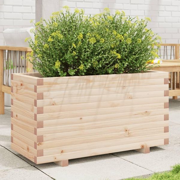 Maison Exclusive - Vaso Da Fiori 90X40X49,5 Cm In Legno Massello Di Pino-image