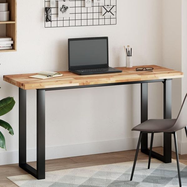 Stabli MöBel Piano Tavolo Rettangolare 160X50X4 Cm In Legno Massiccio Di Acacia - Piani Tavolo CC6574421 1Parte-image