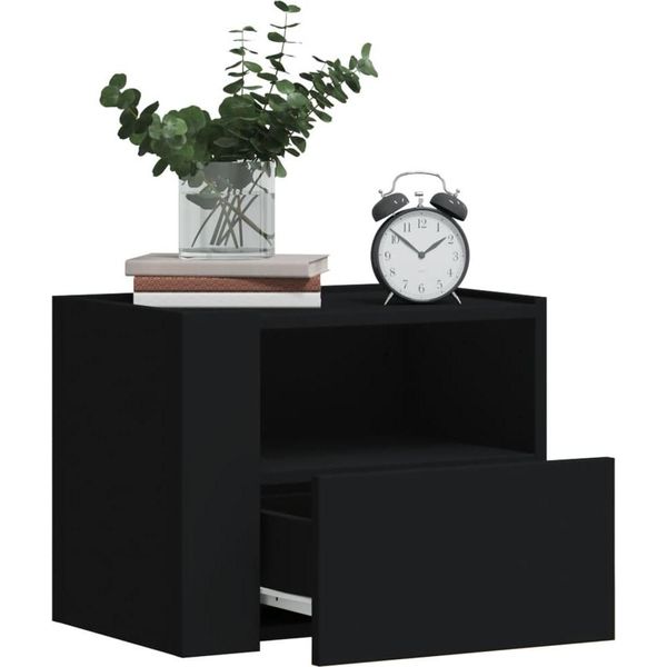 Maison Exclusive - Comodini Da Parete 2 Pezzi Nero 45X30X35 Cm-image