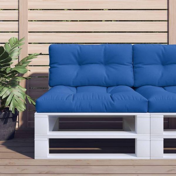 Cuscino Pallet Durevole 2 Pezzi In Tessuto Blu Reale - Cuscini Per Mobili Da Giardino Octo4233389 1Parcel-image