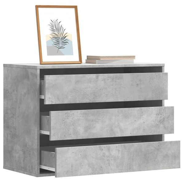 2025 Cassettiera Moderna Grigio Cemento 80X41X58 Cm Materiale Legno - Cassettiere,Design 1907942 1Pacco-image