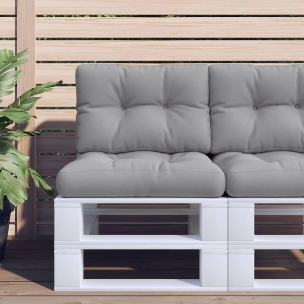 Bei Cloris Cuscini Per Pallet 2 Pezzi In Tessuto Grigio - Cuscini Per Mobili Da Giardino Nuovo3031447 1Pacco-image