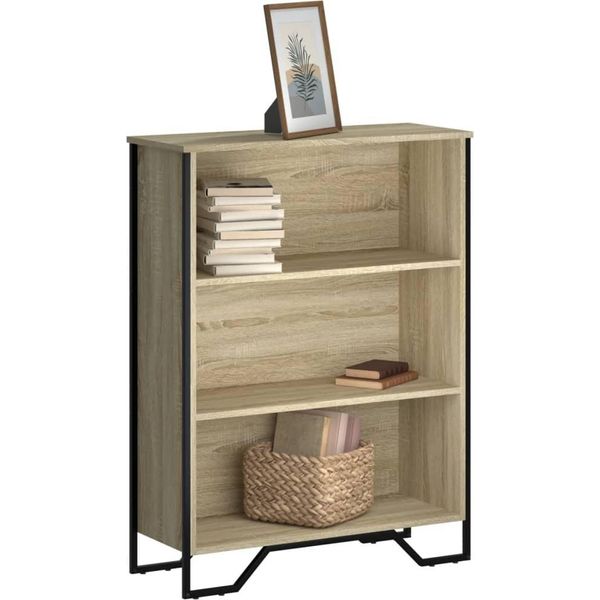 Libreria In Stile Elegante Rovere Sonoma 80X31X106 Cm Materiale Legno - Librerie Hommie5738147 1Parte-image
