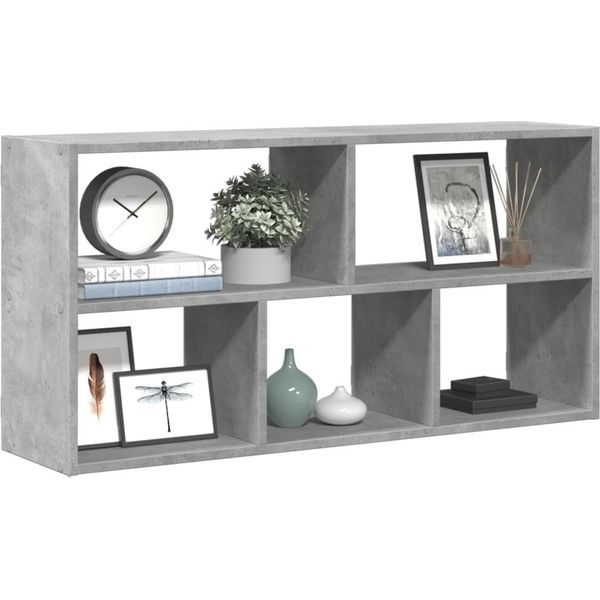 Stabli MöBel Scaffale A Muro Grigio Cemento 100X25X50 Cm Materiale A Base Di Legno - Scaffali A Muro CC3590790 1Pacco-image