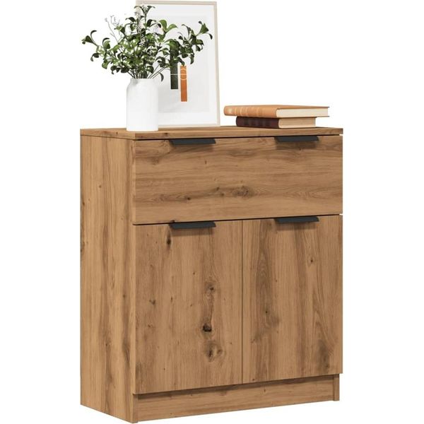 2025 Credenza Vetrina Moderna Rovere Artigianale 60X30X70 Cm Materiale Legno - Cassettiere,Design 2921099 1Pacco-image