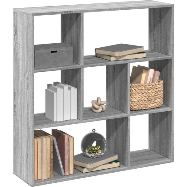 2025 Libreria Divisoria Moderna Grigio Sonoma 102X29X103,5 Cm - Librerie,Design 3499285 1Parte-image