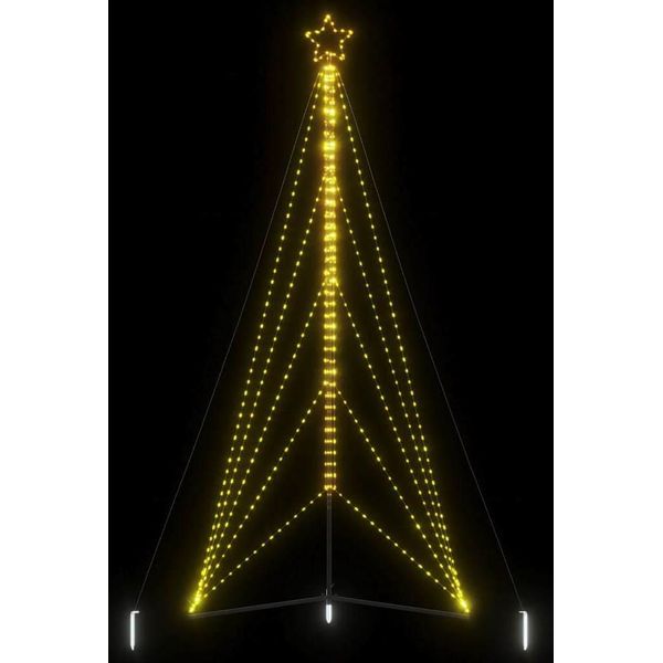 Maison Exclusive - Albero Di Natale Led 615 Led Bianco Caldo 404,5 Cm-image