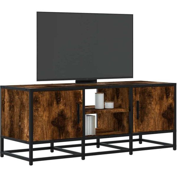 Best MöBel Mobile Tv Rovere Fumé 100X35X41 Cm Materiale A Base Di Legno E Metallo - Mobili Tv CL1671565 1Pacco-image