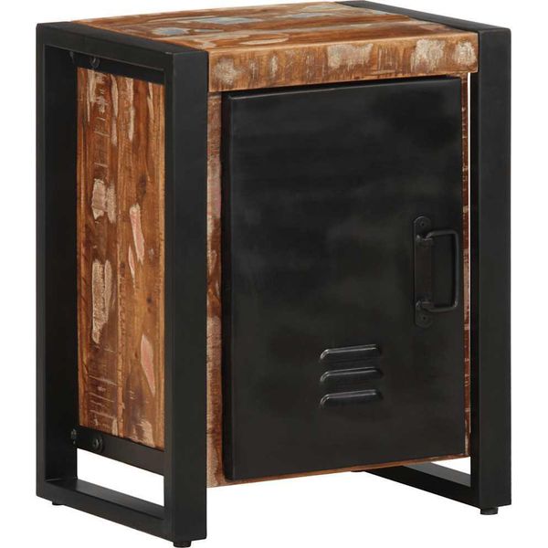 Comodino Design New Multicolore 40X30X51 Cm In Legno Massello Vecchio - Comodini E Armadi Mobili2025 CHY5583337 1Pacco-image