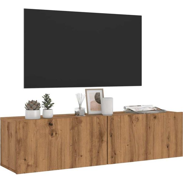2025 Cloris Parete Tv Rovere Artigianale 120X30X30 Cm Materiale Legno - Mobili Tv Vendita3262353 1Pacco-image