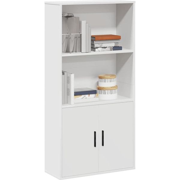 Libreria Stabli MöBel Bianco 60X24X120 Cm Materiale A Base Di Legno - Librerie CC7650395 1Pacco-image
