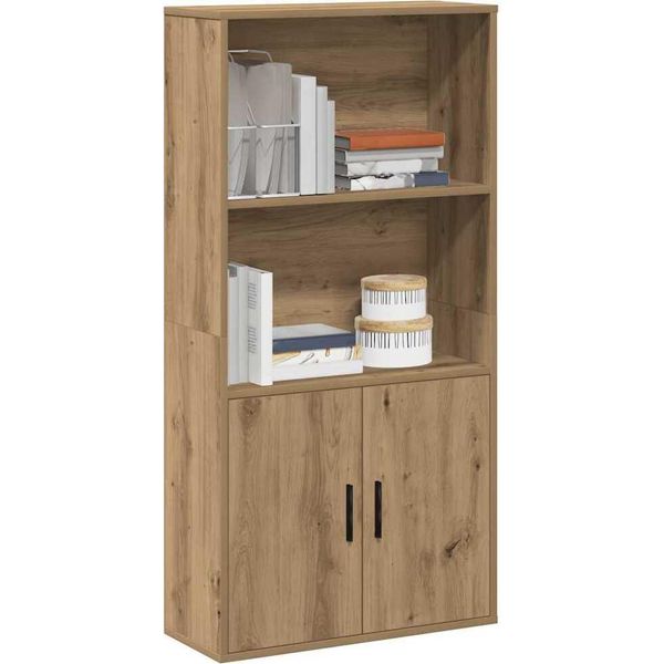 Libreria Di Design Artisan In Rovere 60X24X120 Cm In Legno - Librerie 2025 New6830054 1Pacco-image