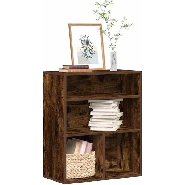 Maison Exclusive - Libreria In Rovere Affumicato 60X30X71,5 Cm Materiale Ligneo-image
