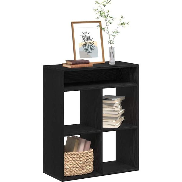 Maison Exclusive - Libreria Nera 66X31X80 Cm Materiale Ligneo-image