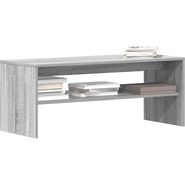 Mobile Tv In Stile Elegante Grigio Sonoma 100X40X40 Cm In Legno - Mobili Tv Hommie8414161 1Pacco-image