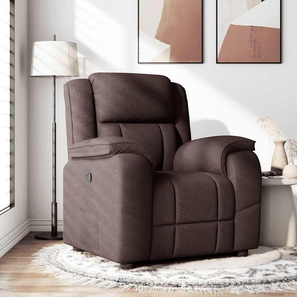 2025 Poltrona Reclinabile Moderna In Tessuto Marrone Scuro - Tv & Poltrona Reclinabile,Design 5919077 1Pacco-image