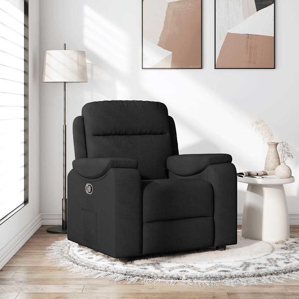 2025 Poltrona Reclinabile Moderna In Tessuto Nero - Tv & Poltrona Reclinabile,Design 6014579 1Parte-image