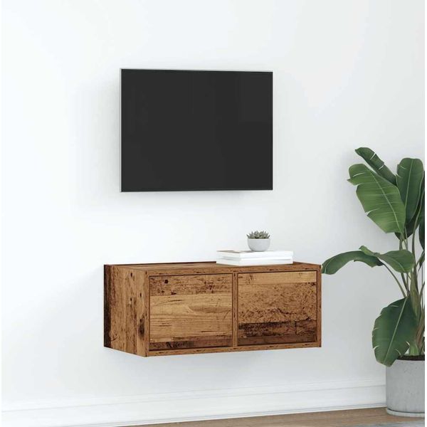 Maison Exclusive - Mobile Tv Effetto Legno Antico 60X31X25,5 Cm Materiale Ligneo-image
