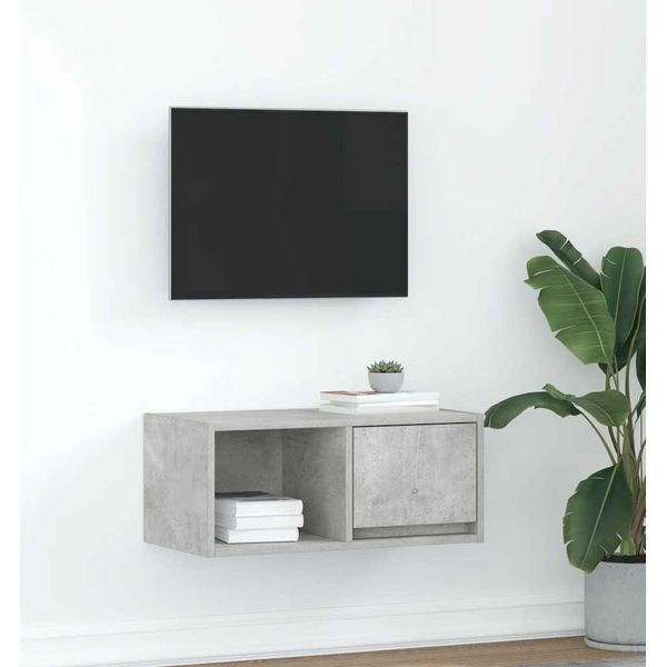 Maison Exclusive - Mobile Tv Grigio Cemento 60X31X25,5 Cm Materiale Ligneo-image