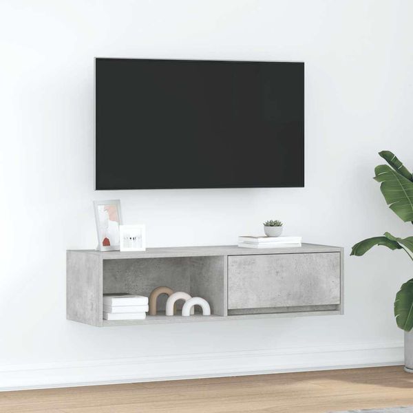 Design Nuovo Mobile Tv Grigio Cemento 100X31X25,5 Cm Materiale Legno - Mobili Tv MöBel2025 CHY6826059 1Pacco-image