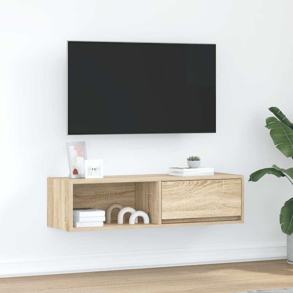Maison Exclusive - Mobile Tv In Rovere Sonoma 100X31X25,5 Cm Materiale Ligneo-image