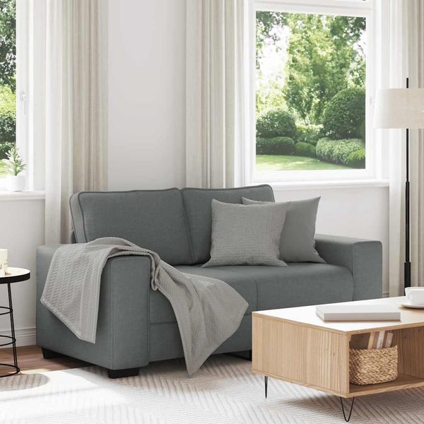 Best MöBel Divano A 2 Posti In Tessuto Grigio Scuro 120 Cm - Divani Classici Cloris New4385134 1Parcel-image