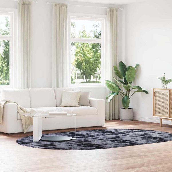 Stabli MöBel Tappeto Shaggy A Pelo Alto Navarra Grigio Scuro 300X200 Cm Poliestere - Tappeti Di Design CC1480208 1Pacco-image