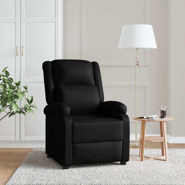 Bei Cloris Recliner In Ecopelle Nera - Poltrona Tv E Reclinabile Nuovo2980951 1Pz-image