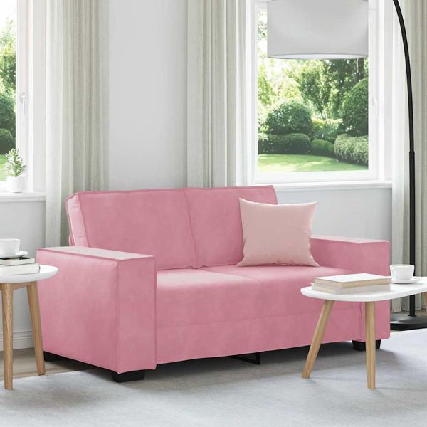Design New Divano A 2 Posti Rosa 120 Cm Velluto - Divani Classici Mobili2025 CHY5299527 1Pacco-image