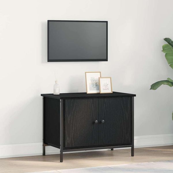 Design Nuovo Mobile Tv Look Rovere Nero 60 X 35 X 45 Cm Materiale A Base Di Legno - Mobili Tv MöBel2025 CHY4367909 1Pacco-image