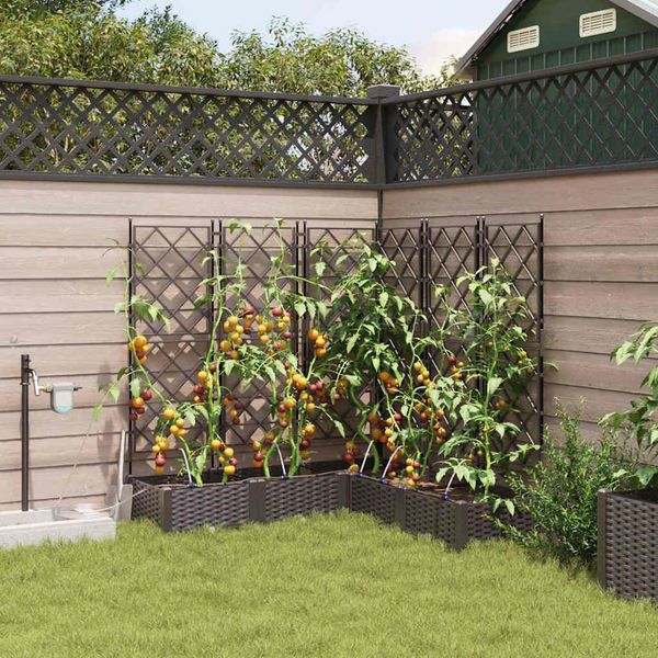 2025 Fioriera Da Giardino Cloris Marrone 120 X 120 X 126 Cm Acciaio - Aiuole Vendita7391234 1Pacco-image
