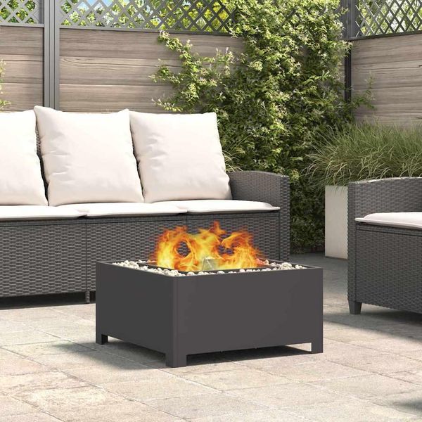 Best MöBel Camino Nero 60 X 60 X 30 Cm Acciaio Laminato A Freddo - Cesti E Vassoi Per Caminetti Cloris New6108347 1Pacco-image