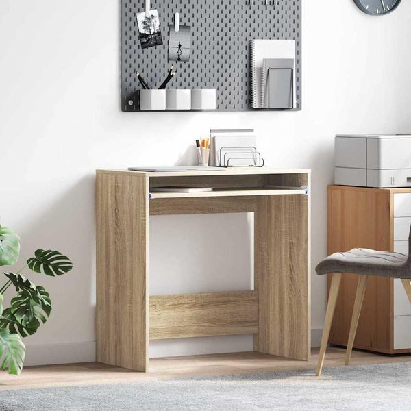 Vetrina Design Tavolo Con Ripiano Rovere Sonoma 77,5 X 43 X 79 Cm Materiale A Base Di Legno - Cassettiere 2025 Nuovo5142415 1Pacco-image