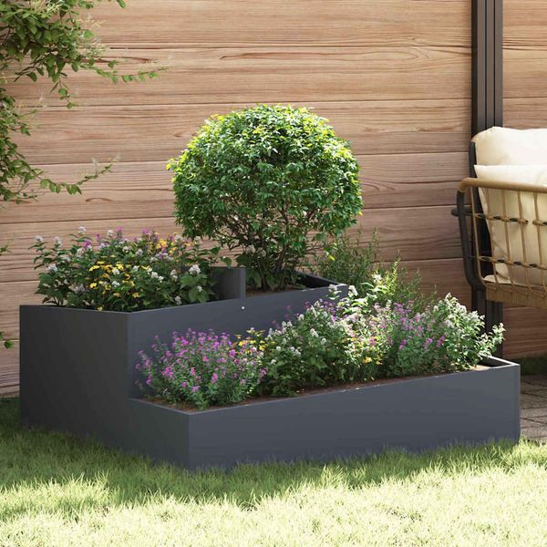 Maison Exclusive - Vaso Da Giardino Antracite 100 X 100 X 50 Cm-image