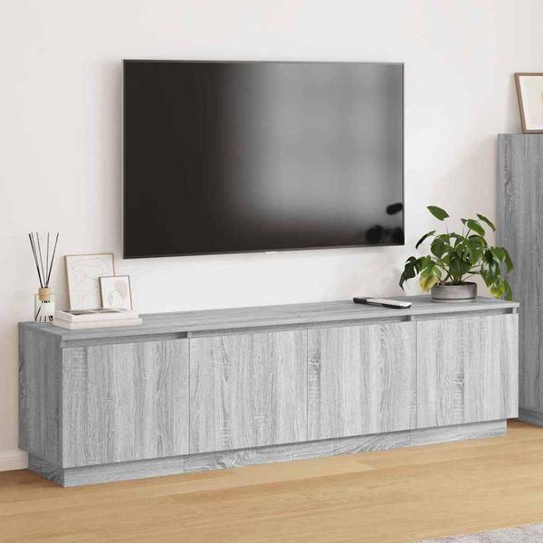 Maison Exclusive - Mobile Tv Sonoma Grigio 180 X 38 X 49 Cm Materiale Ligneo-image