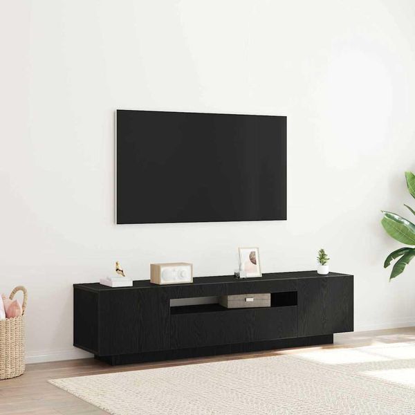 Best MöBel Mobile Tv Nero 160 X 35 X 40 Cm Materiale Legno - Mobili Tv Cloris New3645529 1Pacco-image
