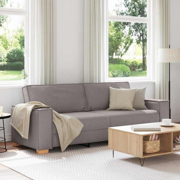 2025 Divano Moderno A 3 Posti In Tessuto Taupe 180 Cm - Divani Classici,Design 8757687 1Pacco-image